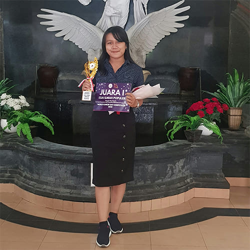 Juara 1 Kategori Lomba Esai Populer dalam kegiatan World Cancer Day Competition 2020